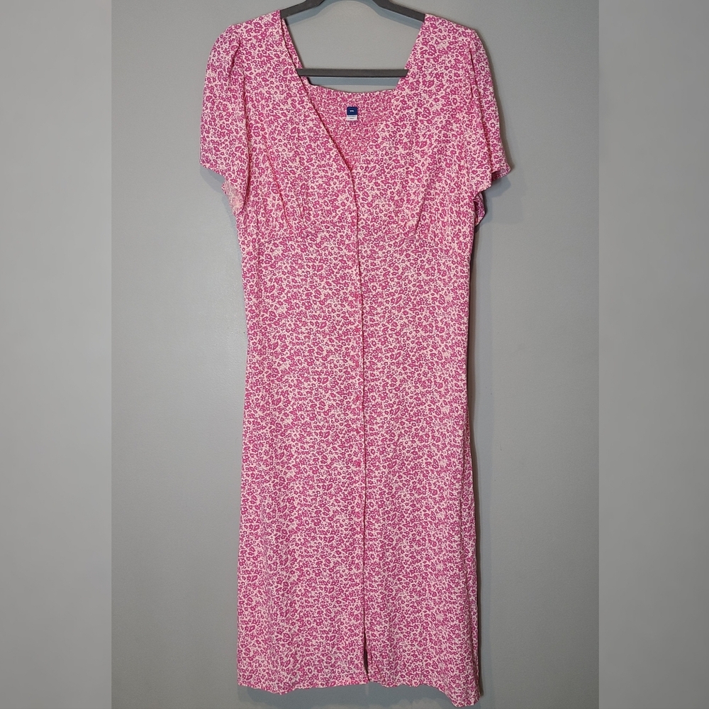 Old Navy Pink Flutter Sleeve Sundress